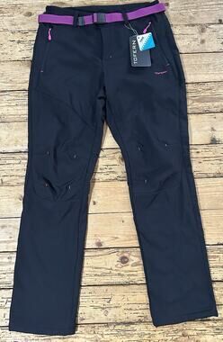 Tofern Women’s Size M Black Softshell Warm Breathable Water&Windproof Pants NEW
